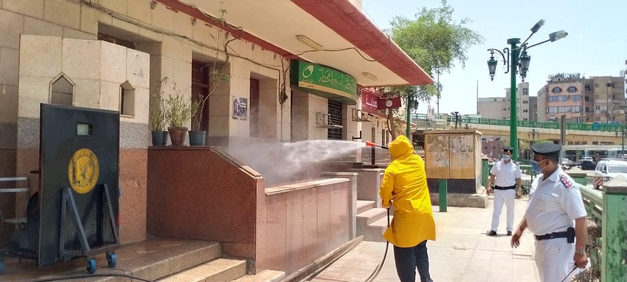 رش محطة السكة الحديد بغرب (2)