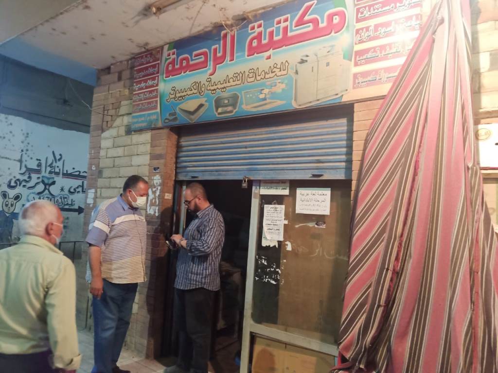 حملات لغلق المحلات بمراكز وأحياء المحافظة  (5)
