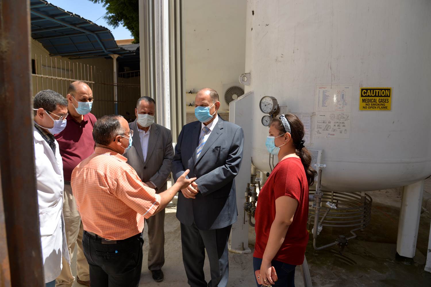 تفقد مولد الاكسجين بمستشفى الايمان العام (15)