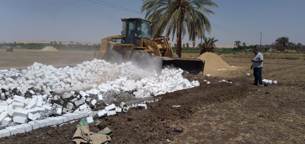 حملات ازالة تعديات على اراضى زراعية بأسيوط (2)