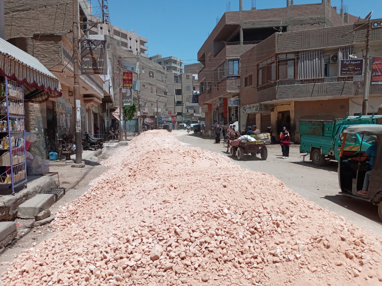 رصف شوارع القوصية (1)