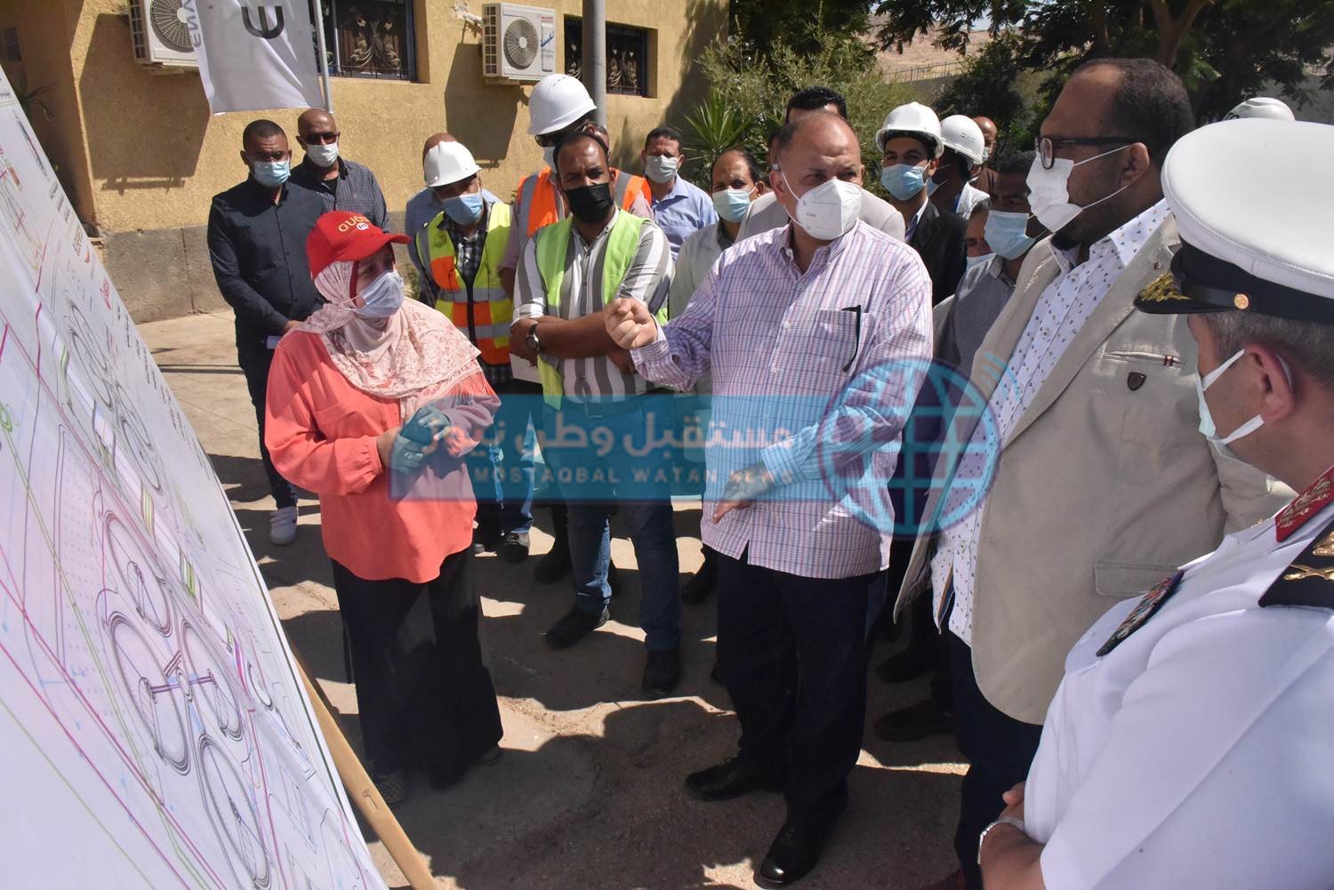 محافظ أسيوط يفتتح إحلال وتجديد مشروع محطة معالجة صرف صحي عرب المدابغ  (3)