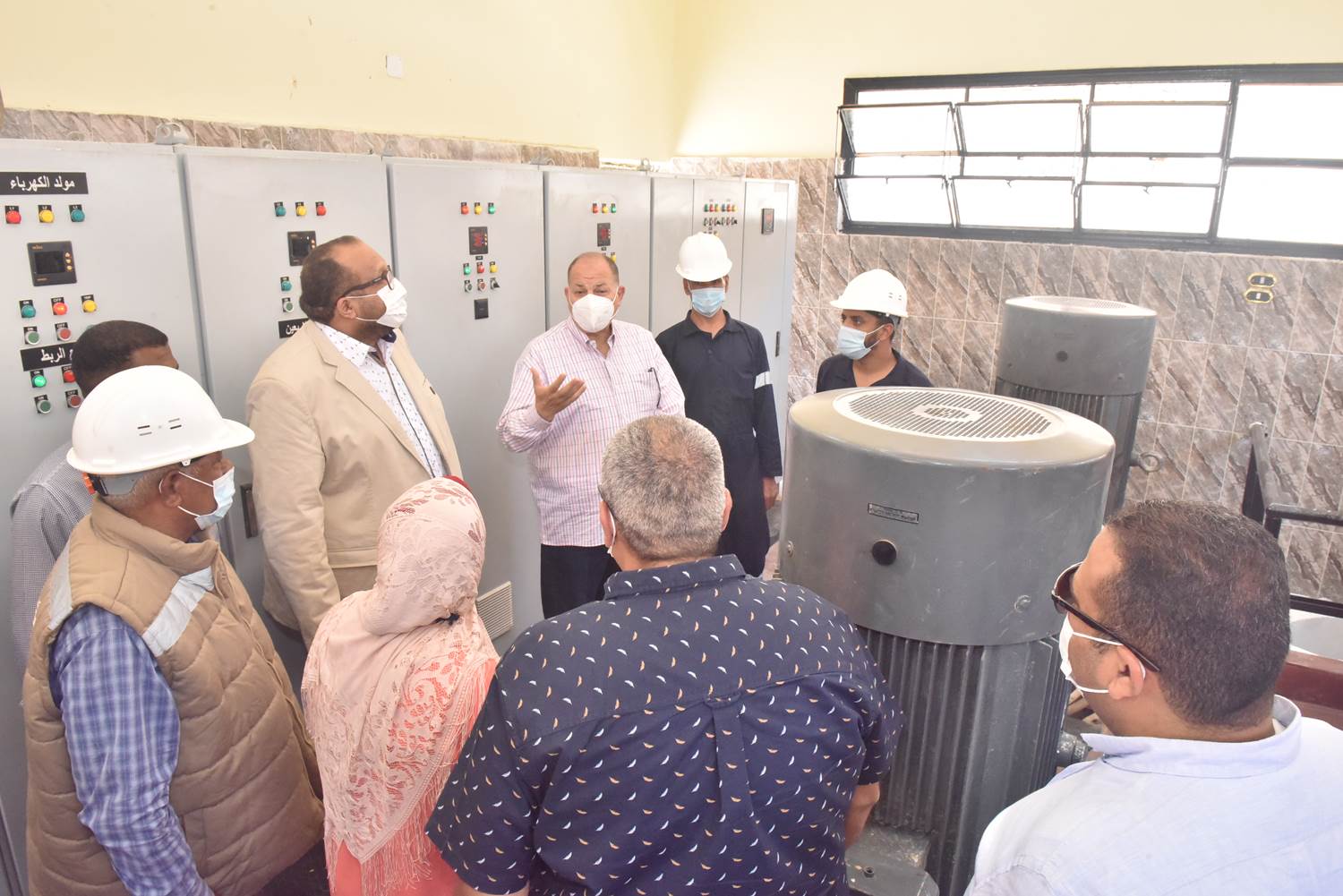 محافظ أسيوط يفتتح احلال وتجديد مشروع محطة صرف صحي درنكة الرئيسية (13)