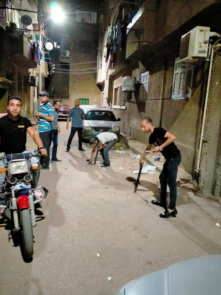 تنفيذ حملات لإزالة الإشغالات وتعديات الباعة الجائلين والحواجز الحديدية والأسمنتية بالقوصية وحي شرق (