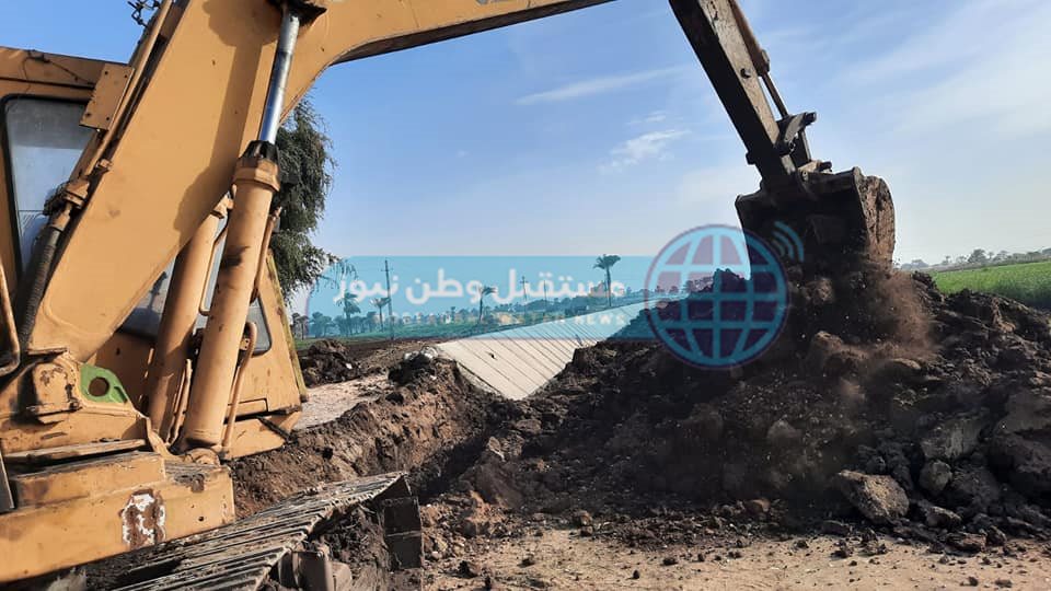 إزالة تعدي على نهاية ترعة جنابية باقور الثانية  (1)
