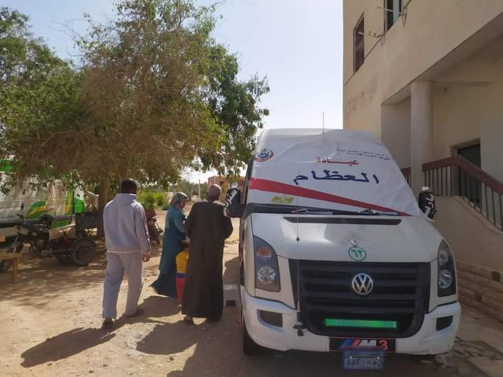 الكشف على ٢٧٠ مواطن خلال قافلة طبية بالوادي الجديد (1)