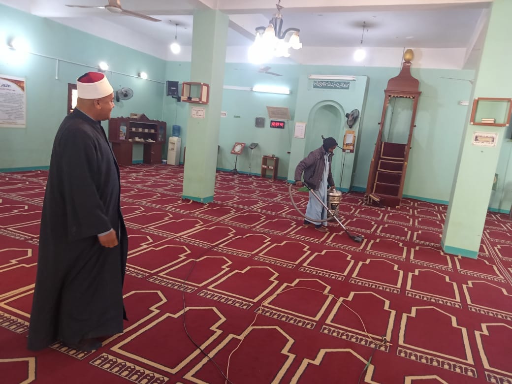 أوقاف الوادي الجديد تجهز 330 مسجدا لأداء صلاة التراويح في رمضان  (7)