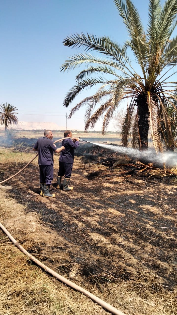 حريق بمزرعة في بدخلو بالداخلة