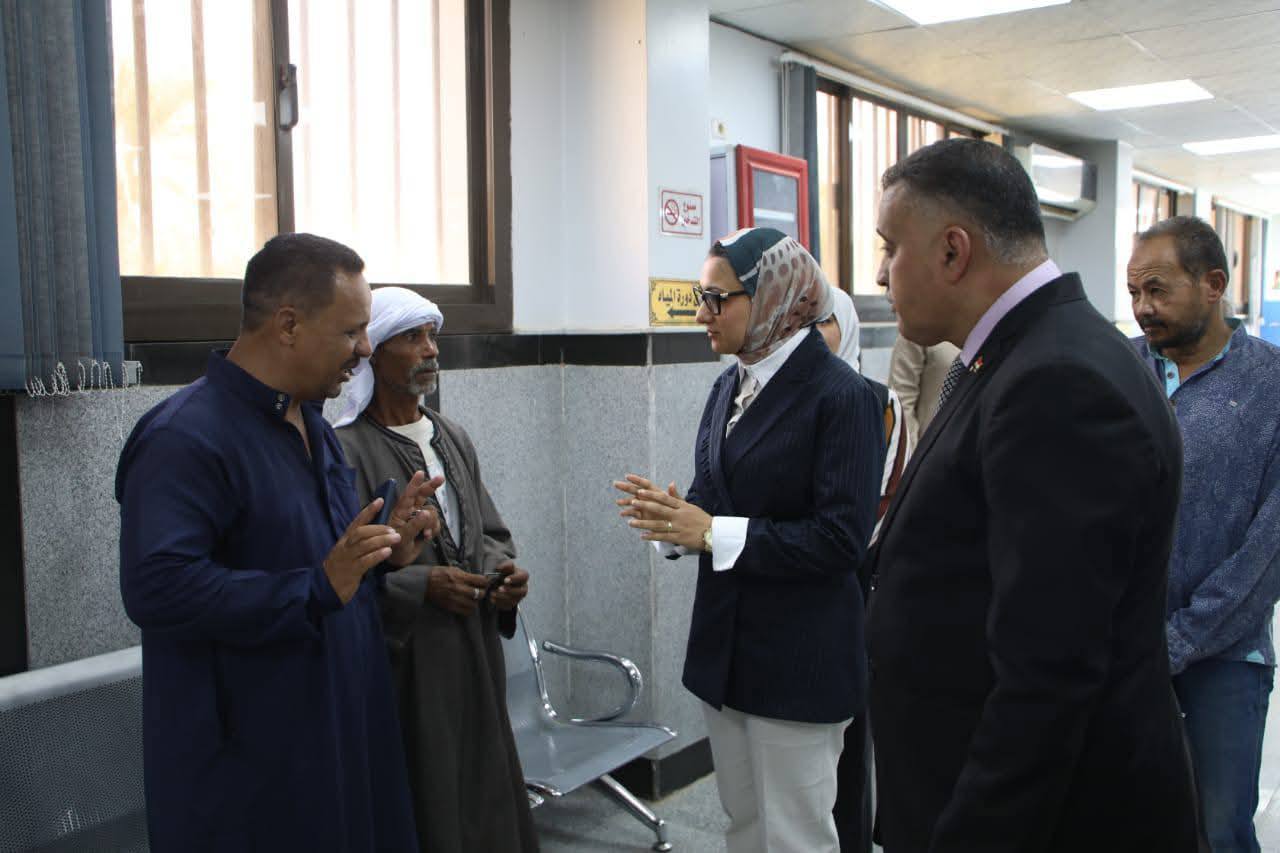 نائب محافظ الوادي الجديد تتفقد مركز الخارجة  (8)